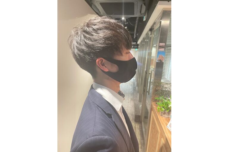 マッシュ風ショート　20代男性