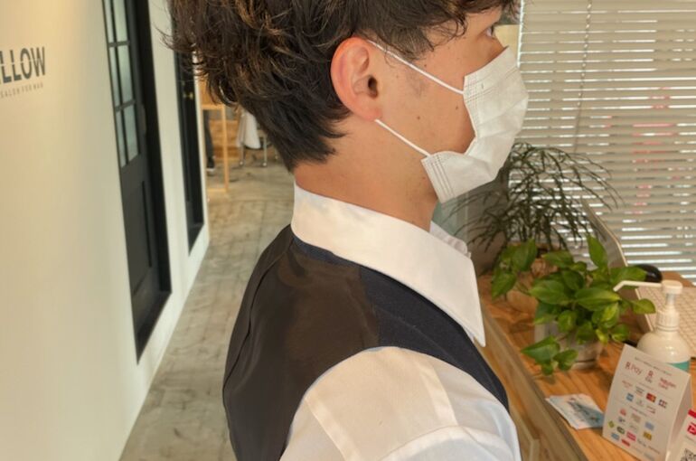 マッシュ風ショート　20代男性