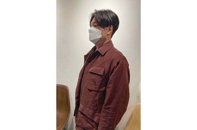 大人のセンターパート　30代ヘアスタイル