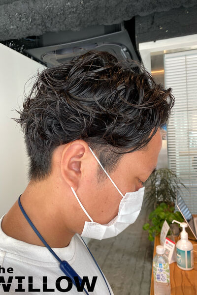 ３０代ヘアスタイル　20代ヘアスタイル　メンズパーマ　神保町美容室