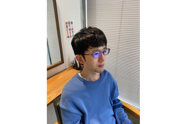 30代　ナチュラルショート　白髪染め